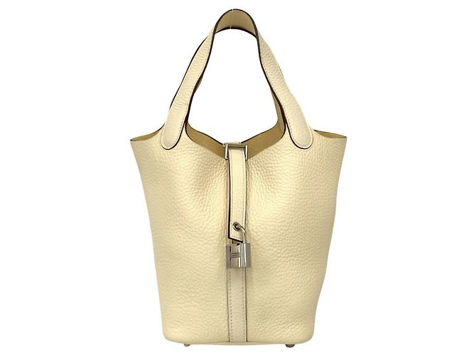Hermès Hermes Picotin Lock PM Handbag White