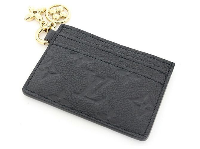 Louis Vuitton Monogram Empreinte Card Case Black