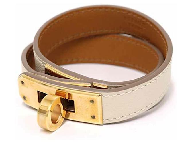 Hermès Hermes Kelly Double Tour Leather Charm Bracelet 
