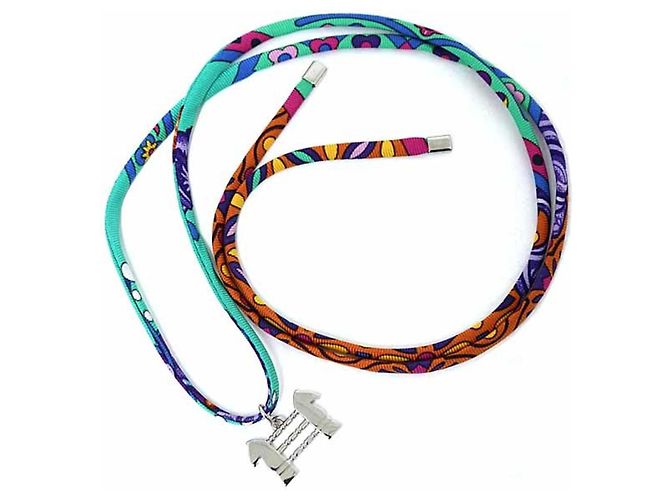 Choker de seda Saul da Hermès com charme Verde 