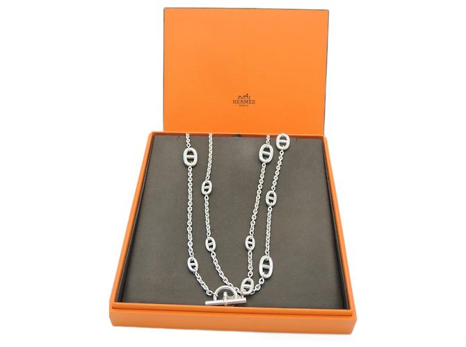 Hermès HERMES FARANDOLE MASSIVE SILBERHALSKETTE