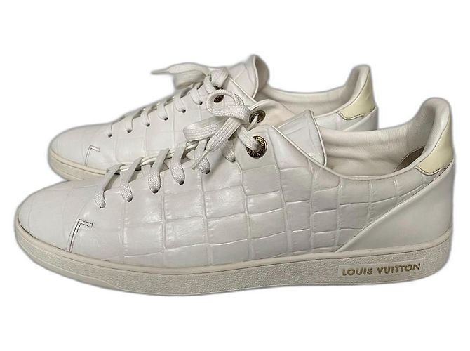 Louis Vuitton FrontRow Leder Sneaker weiß