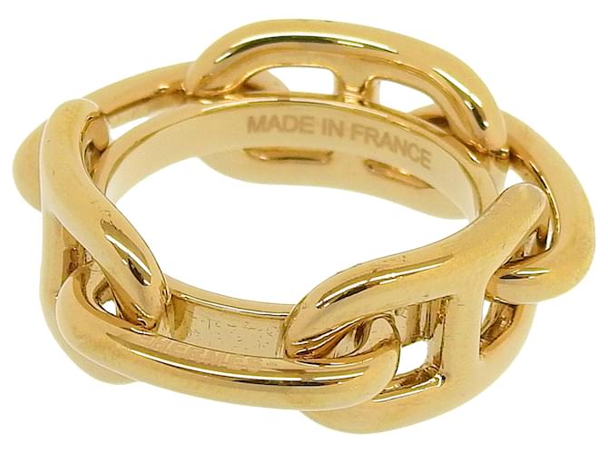 Ring Anneau de foulard Chaine d'Ancre Legato d'Hermès Doré  ref.2624317