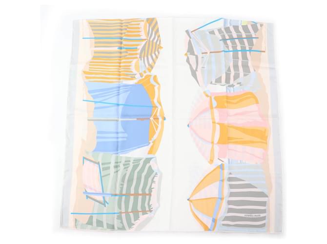 Hermès Écharpe en soie rectangulaire Charm de la Côte Normande HERMES Multicolore  ref.2624329