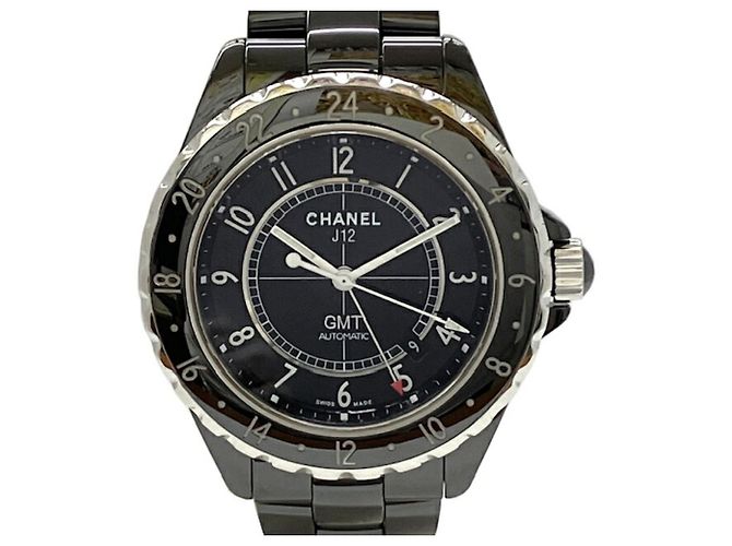 Chanel J12 GMT H2012 Black Ceramic Automatic Watch for Men