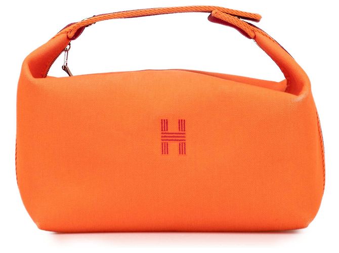Hermès Orange Large Toile Bride A Brac Case