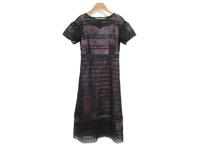 Autre Marque Mika Ninagawa Hanabi Spitzenkleid Set Schwarz