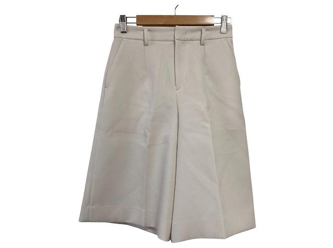 Autre Marque J. Dot Matelassé Kreuzshorts Weiß Aus weiß