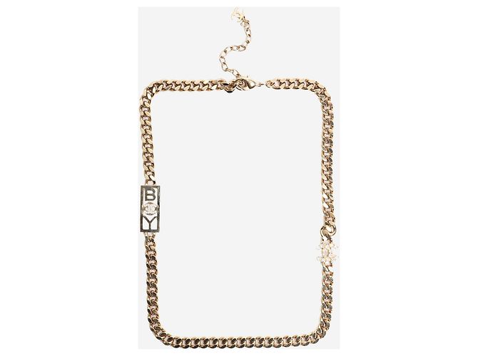 Boy Chanel Collar de eslabones CC en oro Dorado