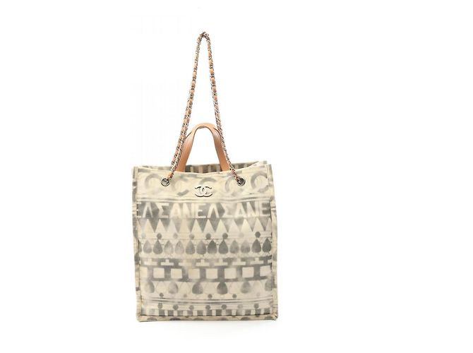 Sac Tote Coco Mark de CHANEL Marron Beige
