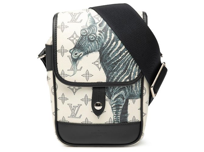 Sac Messenger BB Monogram Savannah Louis Vuitton Blanc Bleu Marine