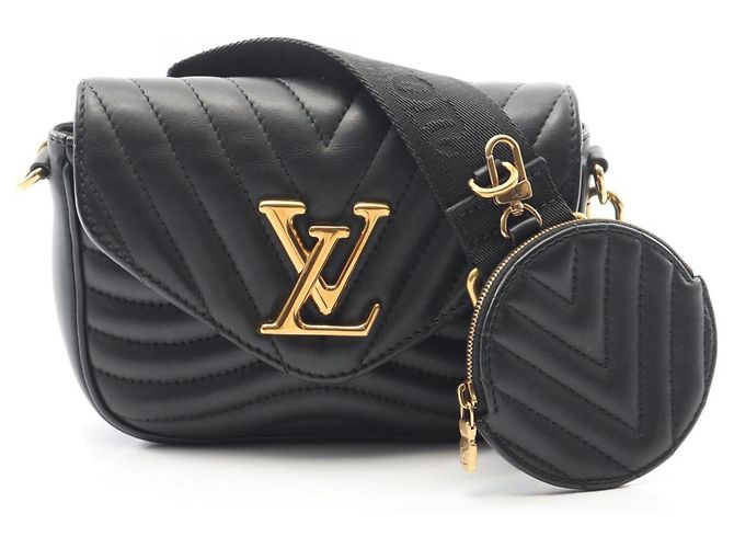 Borsa a Spalla Louis Vuitton Multi Pochette New Wave Noir Nero
