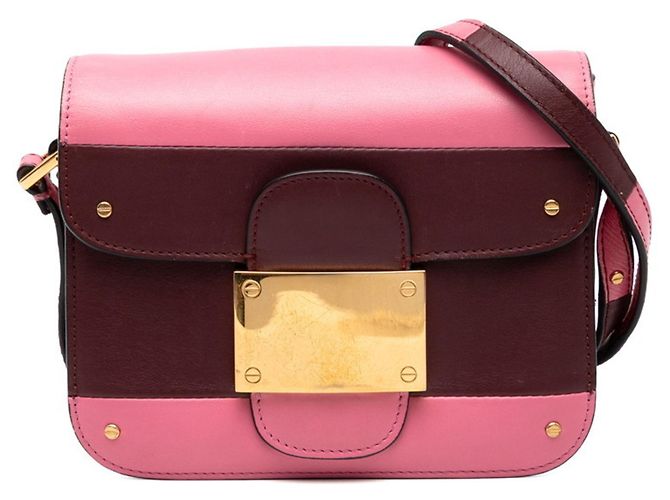 Bolsa de Ombro Valentino Rosa Vermelho Bordeaux