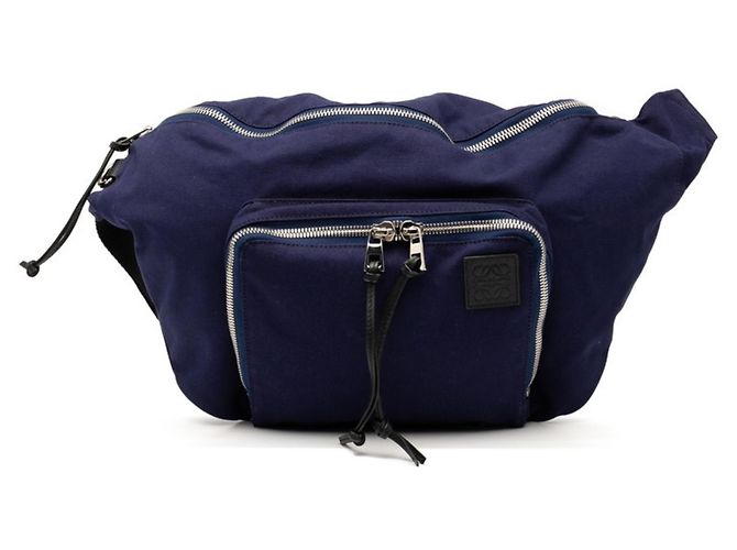 Bolsa de cintura com logo Anagram Loewe Preto Azul marinho
