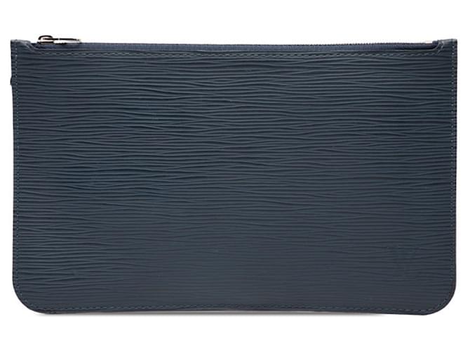 Louis Vuitton Epi Neverfull Attached Pouch in Navy Leather Navy blue  ref.2626008