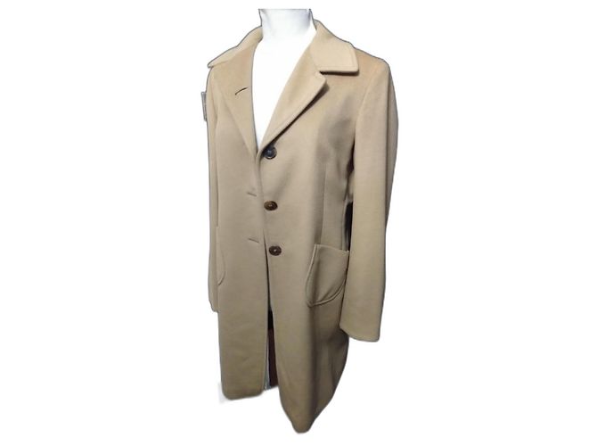 Abrigo Camel Midi Jil Sander T40 Camello