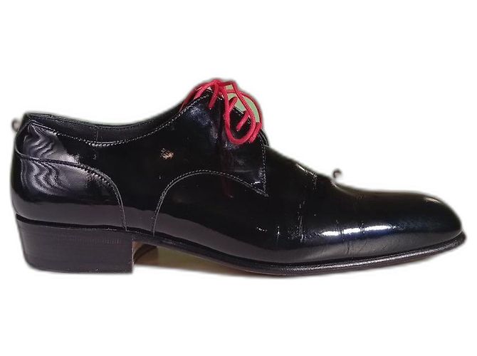 JM Weston Derbies en cuir verni noir