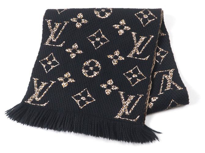 Louis Vuitton Giant Monogram Jungle Schal Schwarz Beige