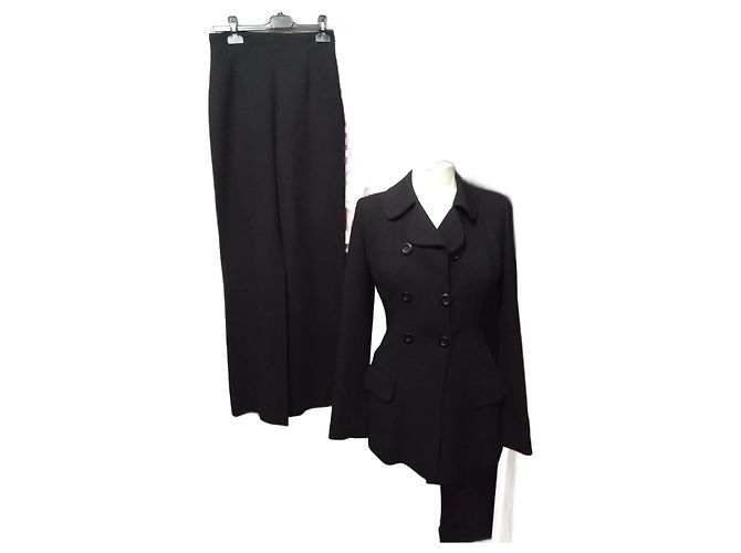 Conjunto de Blazer e Calça Preta de Chantal Thomass tamanho 34 36 Preto