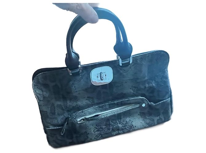 Longchamp Gasby Handtasche aus Leder Pythonprint Python drucken