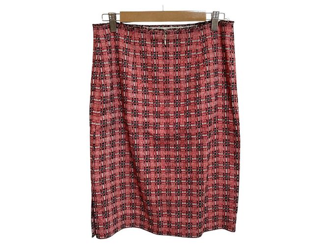 Falda de tweed roja Marni