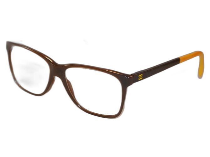 Occhiali Chanel 3230 Marrone Giallo Plastica