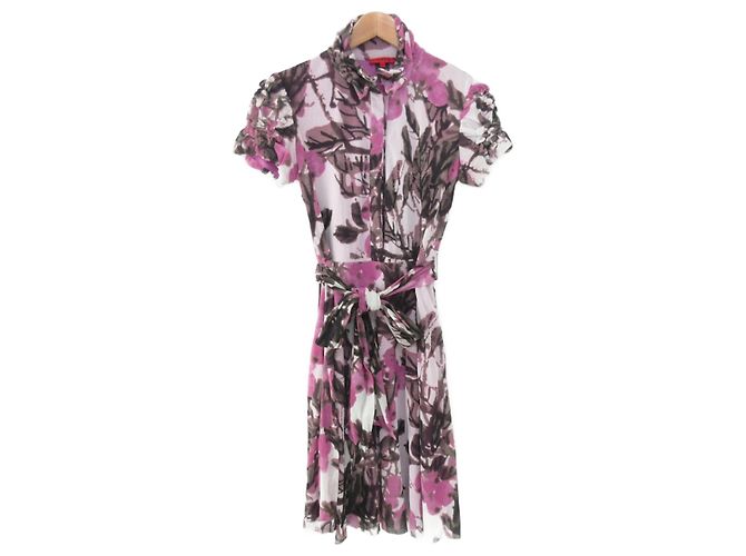 Autre Marque Power Net Kleid von VIVIENNE TAM Lila