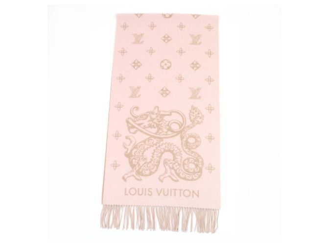 Chal de cachemira rosa Louis Vuitton