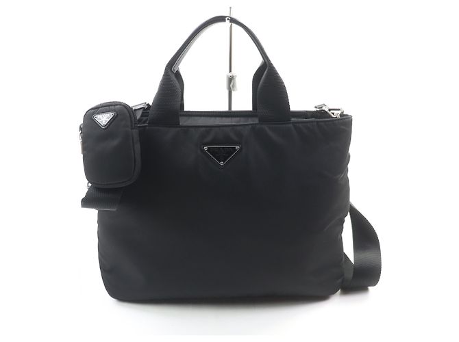 Sac à main Re-Nylon 1BG867 de Prada Noir