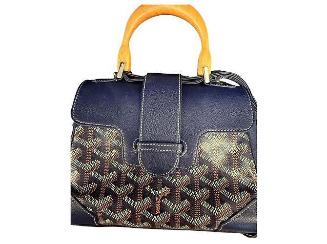 Borsa Goyard Saigon Soft Mini Blu Navy Pelle