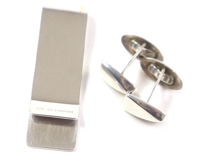 Set di gemelli e clip per banconote Tiffany & Co. Argento