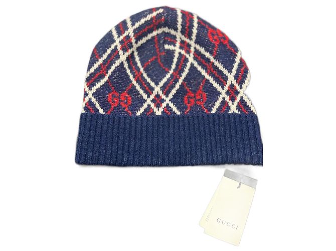 Gucci Hut aus Wolle Blau Größe M
