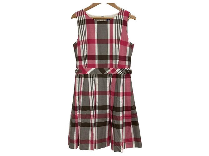 Autre Marque Kleid BLUE LABEL CRESTBRIDGE Braun Pink Weiß