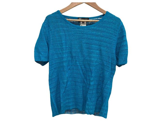 Autre Marque Missoni SPORT Stricktop Blau Hellblau