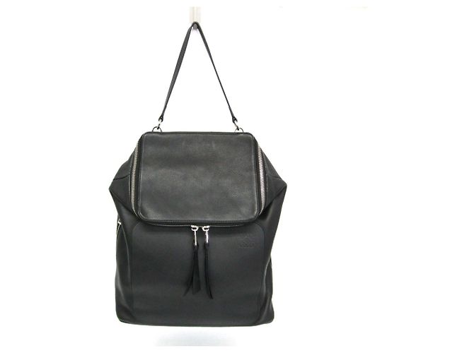 Loewe GOYA Leather Backpack Black
