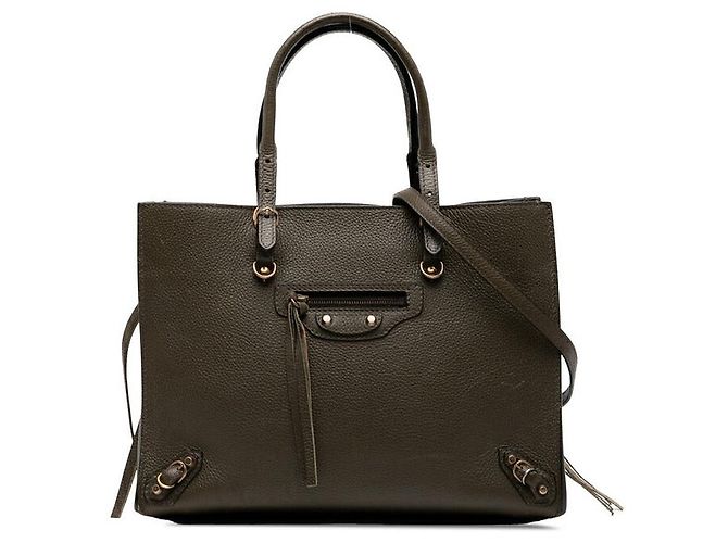 Day Bolsa 2 em 1 de couro mini papel Balenciaga