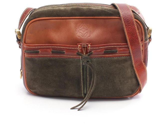 Sac à épaule Anagram Loewe Marron Kaki