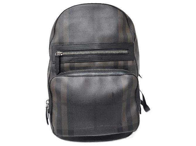 Burberry Smoked Check Backpack Black