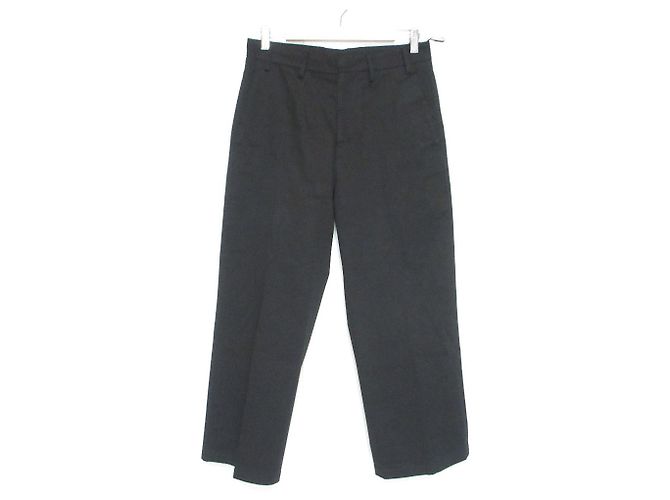 Autre Marque N°21 Stretch Weite Gerade Cropped-Hose Schwarz