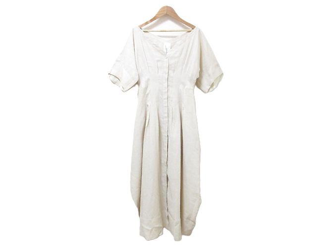 Vestido Cocoon de Lino Sybilla Beige