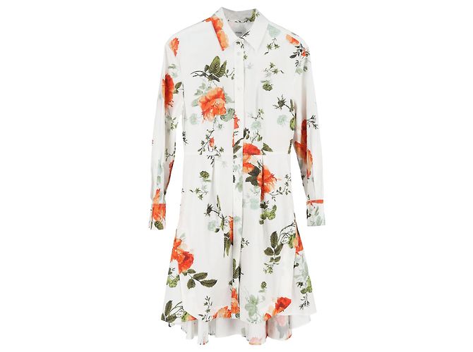 Mini abito camicia a stampa floreale Erdem in cotone multicolore