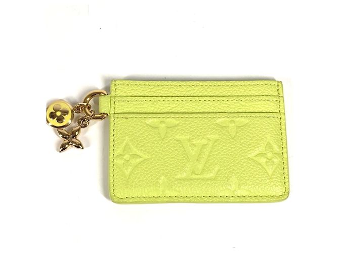 Louis Vuitton Monogram Empreinte Business Card Case Green