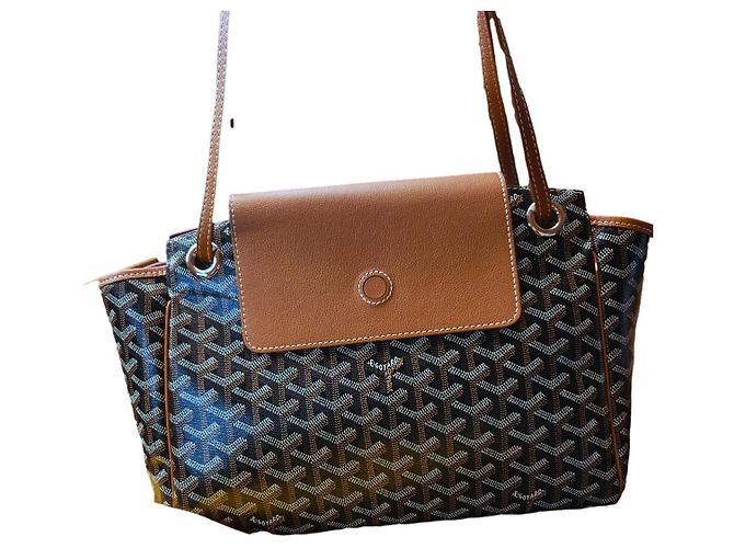 Bolsa Goyard Rouette Marrom de Couro