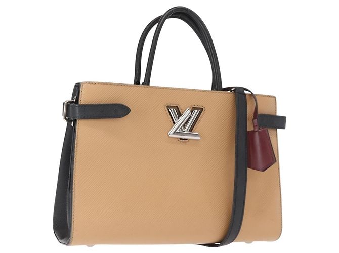 Bolsa Twist Louis Vuitton em couro Epi Bege