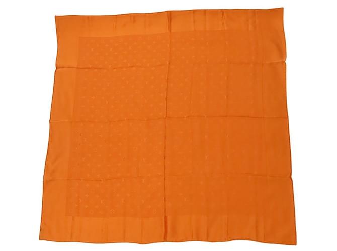 Louis Vuitton Carre Monaco Scarf in Orange Silk  ref.2632979