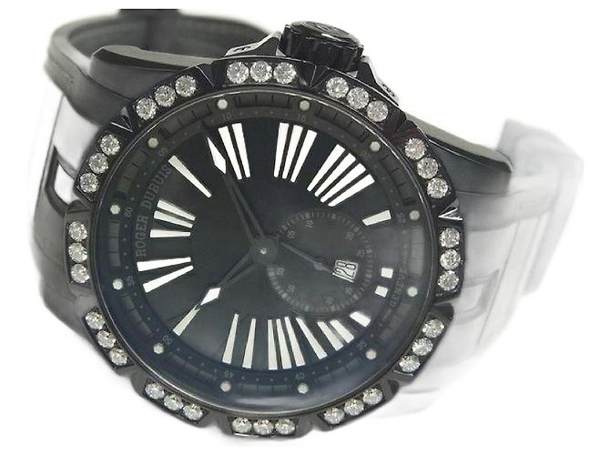 Autre Marque ROGER DUBUIS Excalibur 45 Automatic DBEX0802 world Limited2 8 Lots Mens Silvery