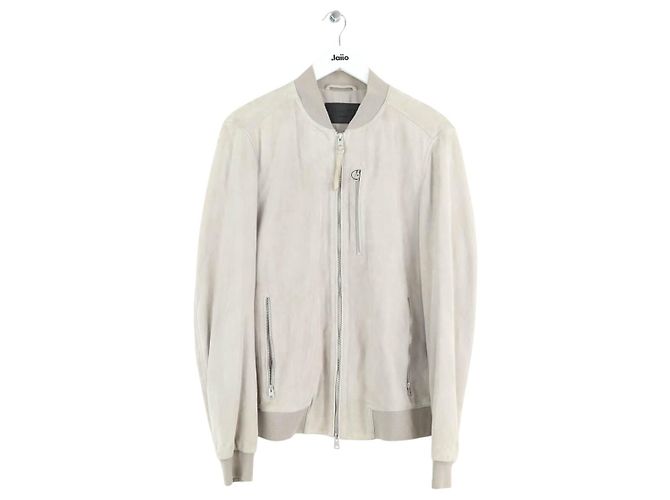 All Saints Wildlederjacke Grau M