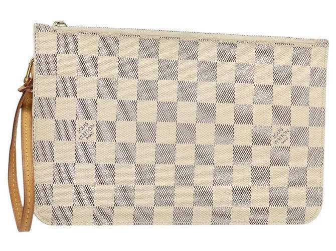 Louis Vuitton Neverfull Pochette Damier Large Branco