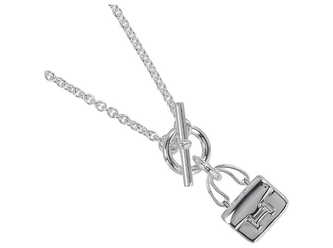 Collier Amulette Constance Hermès Argenté