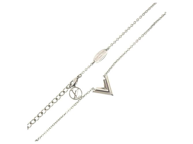 Louis Vuitton Essential V Halskette aus Silber